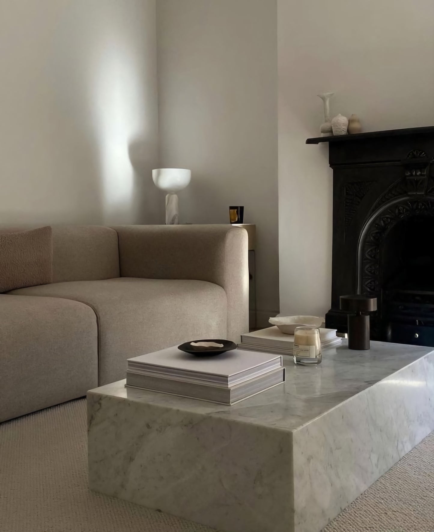 Mesa de Centro Mármol Blanco 100x70x40cm - Oniko Stone