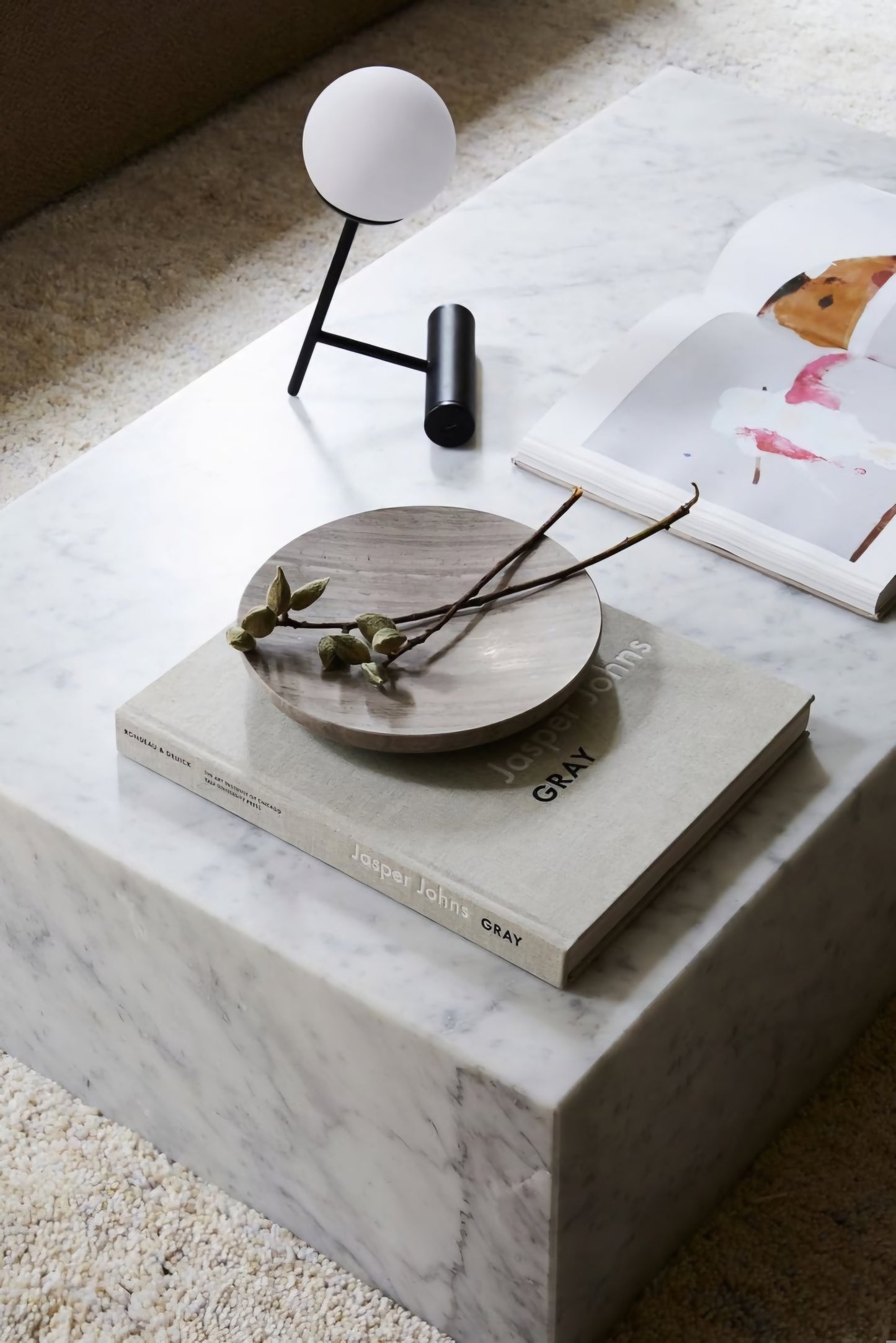 Mesa de Centro Mármol Blanco 100x70x40cm - Oniko Stone