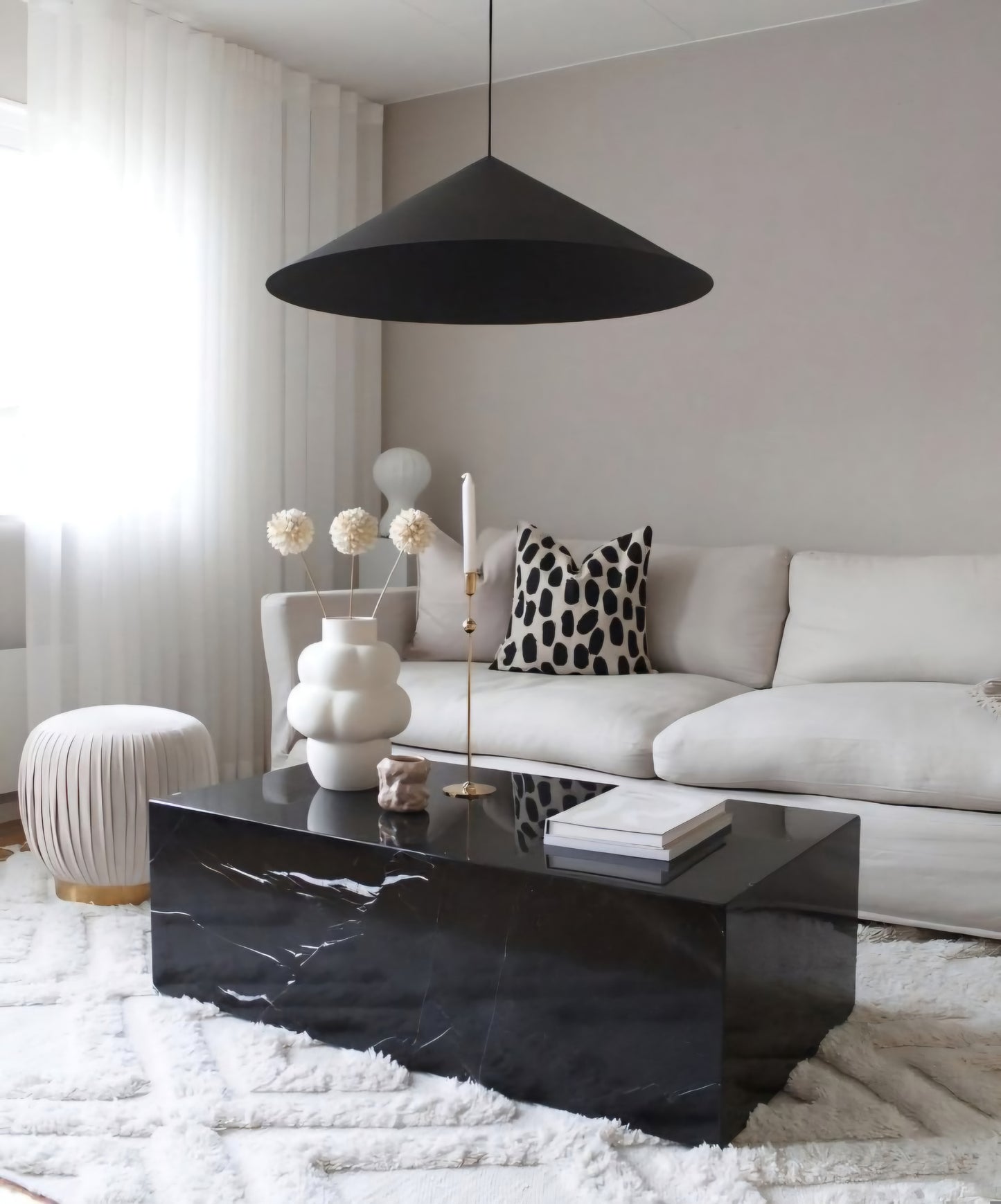 Mesa de Centro Rectangular Mármol Negro 100x70x40cm - Oniko Stone