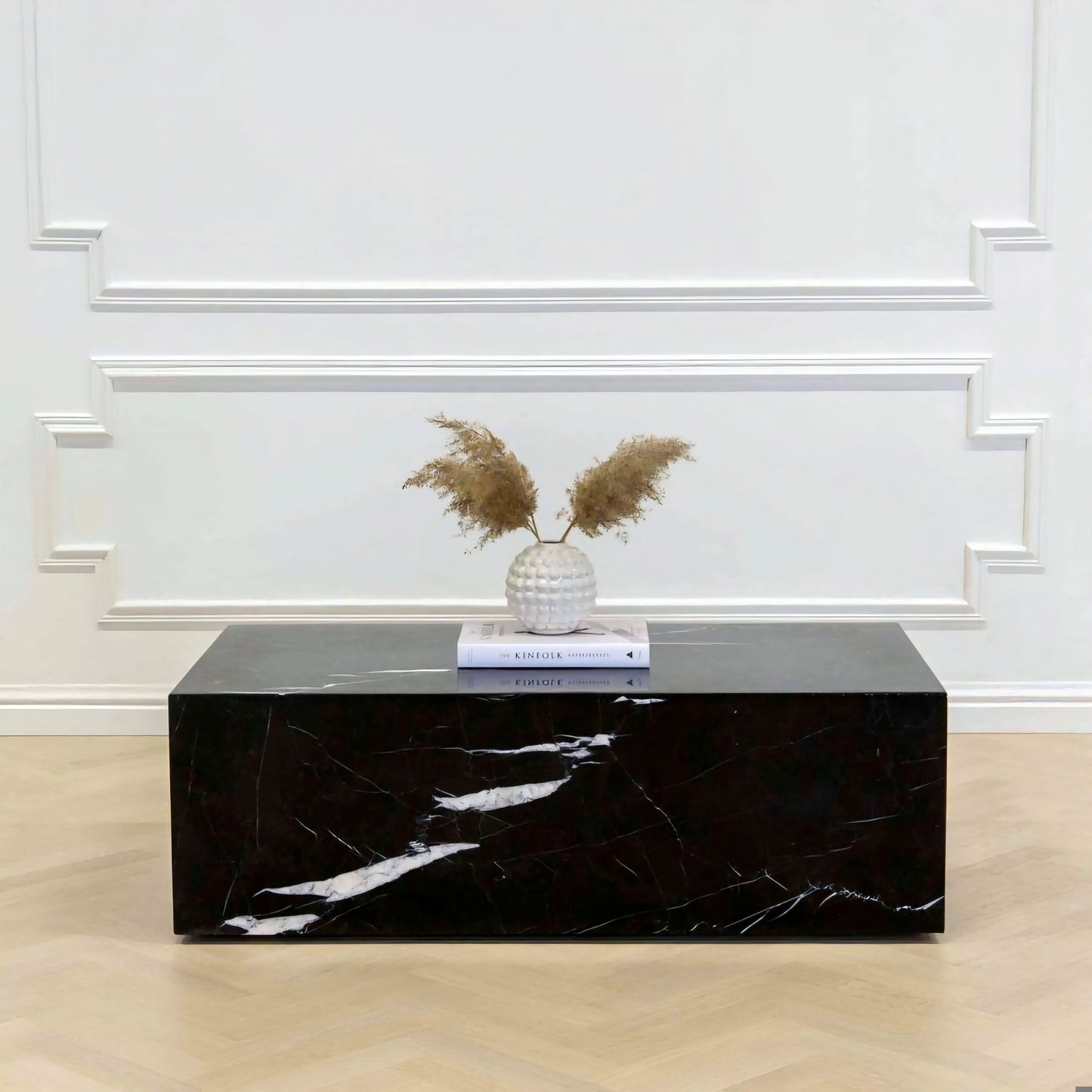 Mesa de Centro Rectangular Mármol Negro 100x70x40cm - Oniko Stone