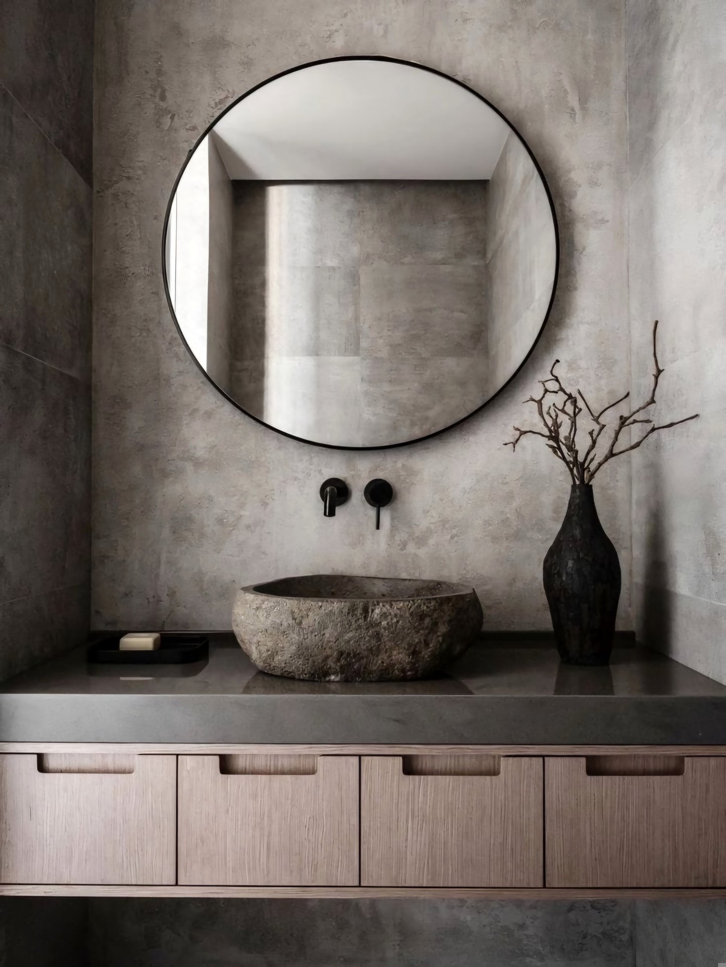 Ovalin Piedra de Rio 45x35x15cm - Oniko Stone