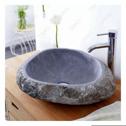 Lavabo Piedra de Rio Irregular - Oniko Stone