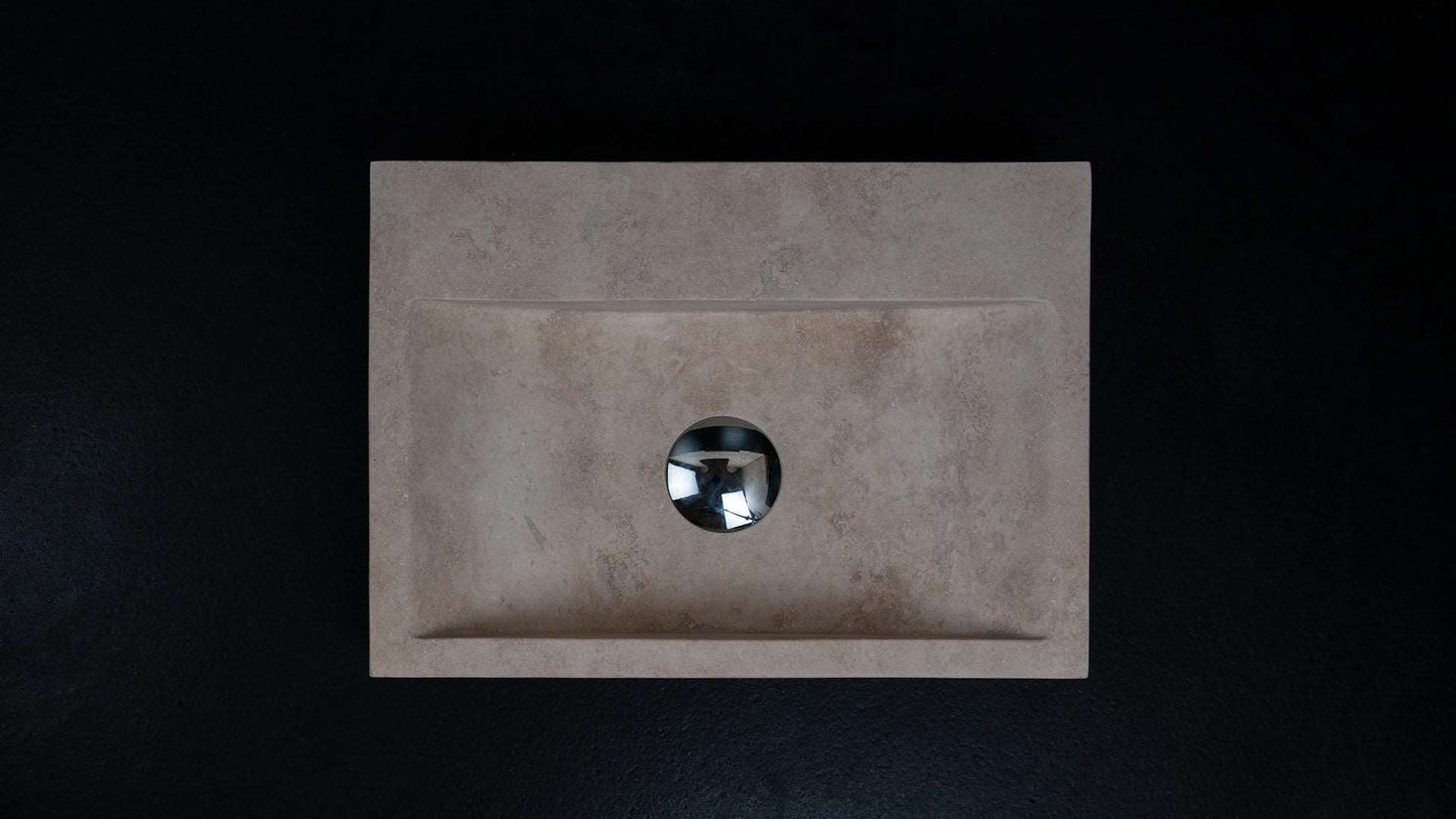 Lavabo Mármol Beige Rectangular 40x30cm
