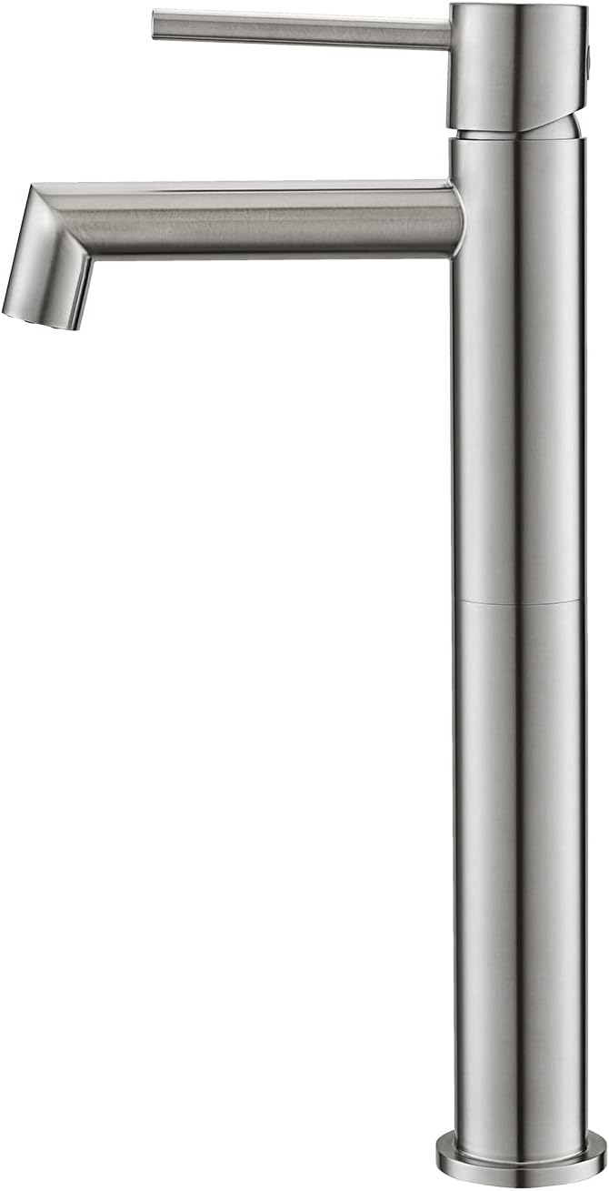 Monomando para Lavabo Plateado Cepillado - Oniko Stone