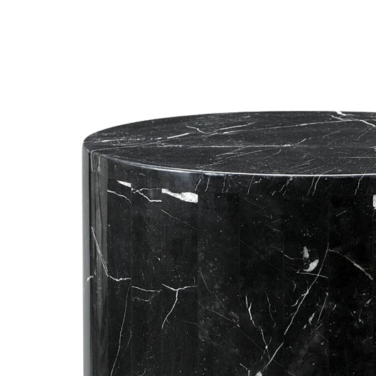 Mesa de Centro Circular Mármol Negro - Oniko Stone