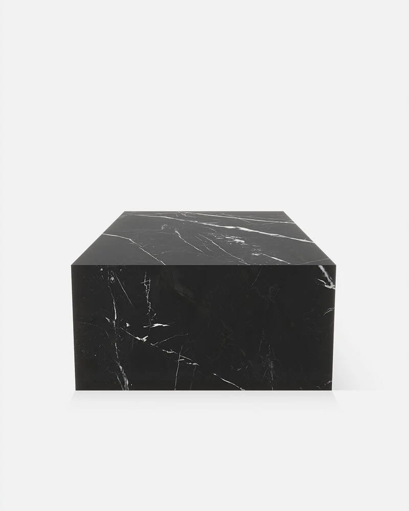 Mesa de Centro Rectangular Mármol Negro 100x60x30cm - Oniko Stone
