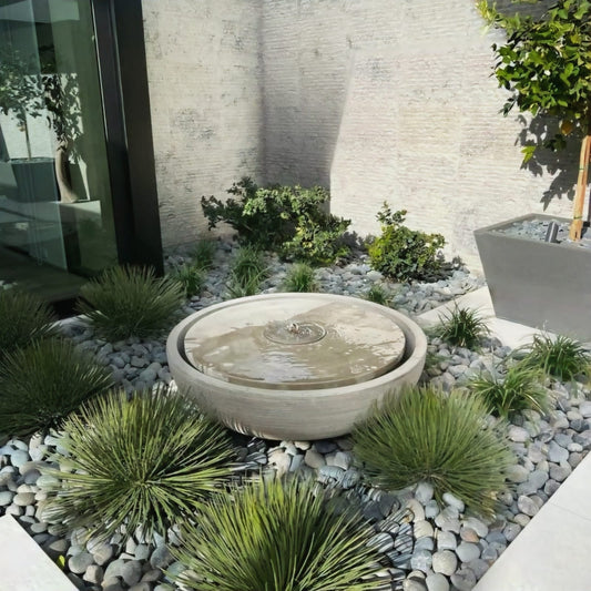 Fuente de Mármol Travertino 100x50cm - Oniko Stone