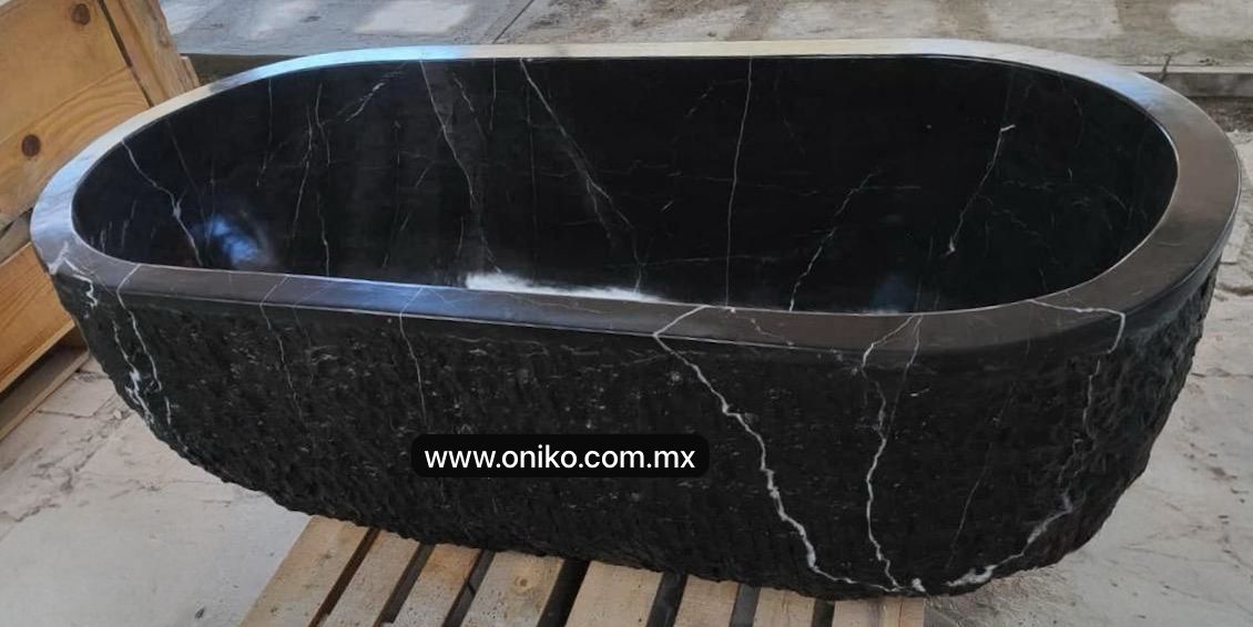 Tina de Baño Mármol Negro Modelo Noir Brut