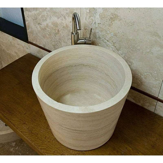 Lavabo Mármol Travertino Spa 40x40x30cm