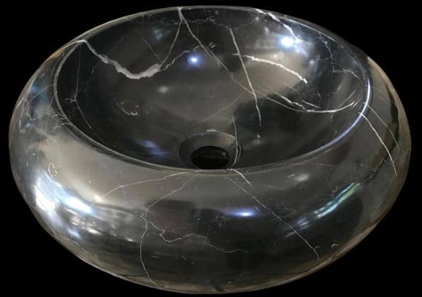 Lavabo Mármol Negro Dona 40cm - Oniko Stone