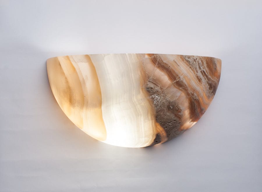 Arbotante de Onix 1/4 de Esfera 30x15cm - Oniko Stone