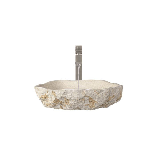 Lavabo Mármol Beige Rústico 45x35cm - Oniko Stone