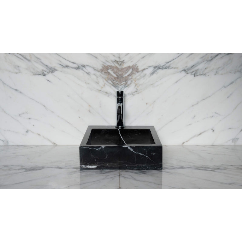 Lavabo Mármol Negro Rectangular 30x42cm - Oniko Stone