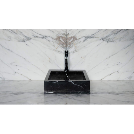 Lavabo Mármol Negro Rectangular 30x42cm - Oniko Stone