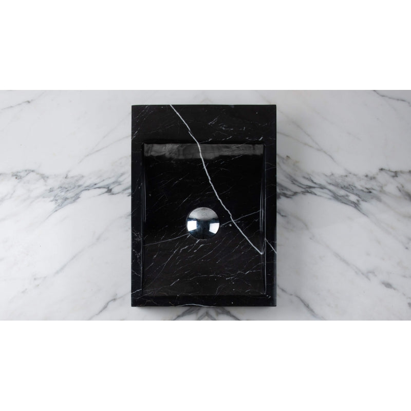 Lavabo Mármol Negro Rectangular 30x42cm - Oniko Stone