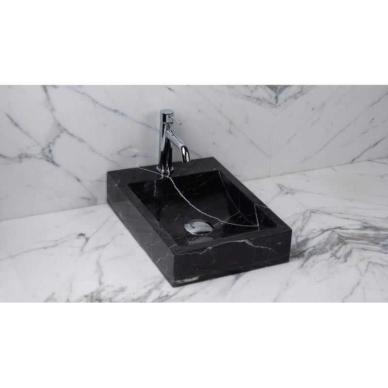 Lavabo Mármol Negro Rectangular 30x42cm - Oniko Stone