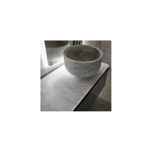Lavabo Mármol Blanco Spa 45x35cm - Oniko Stone
