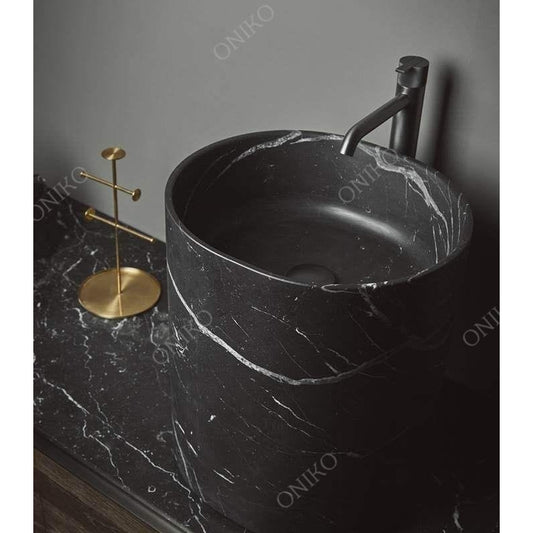 Lavabo Mármol Negro Spa 45x35cm - Oniko Stone