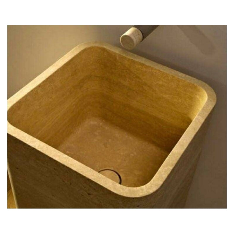 Lavabo Mármol Travertino Spa 43x35x36cm - Oniko Stone