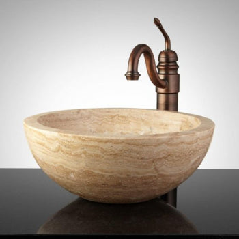 Lavabo Travertino Beige 30 cm - Oniko Stone