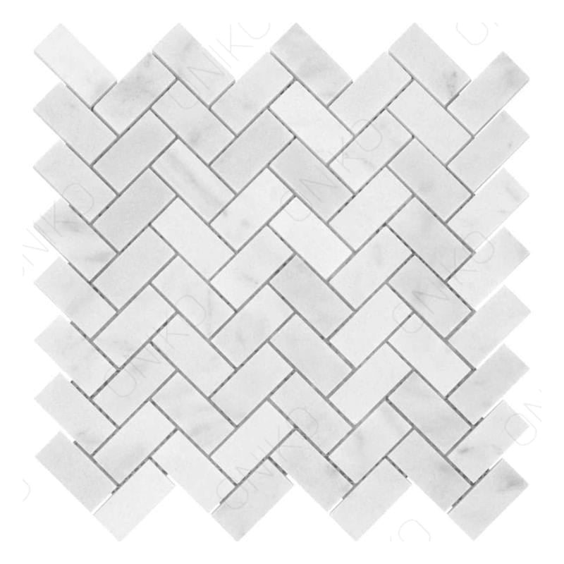 Malla Decorativa Mármol Blanco Herringbone - Oniko Stone