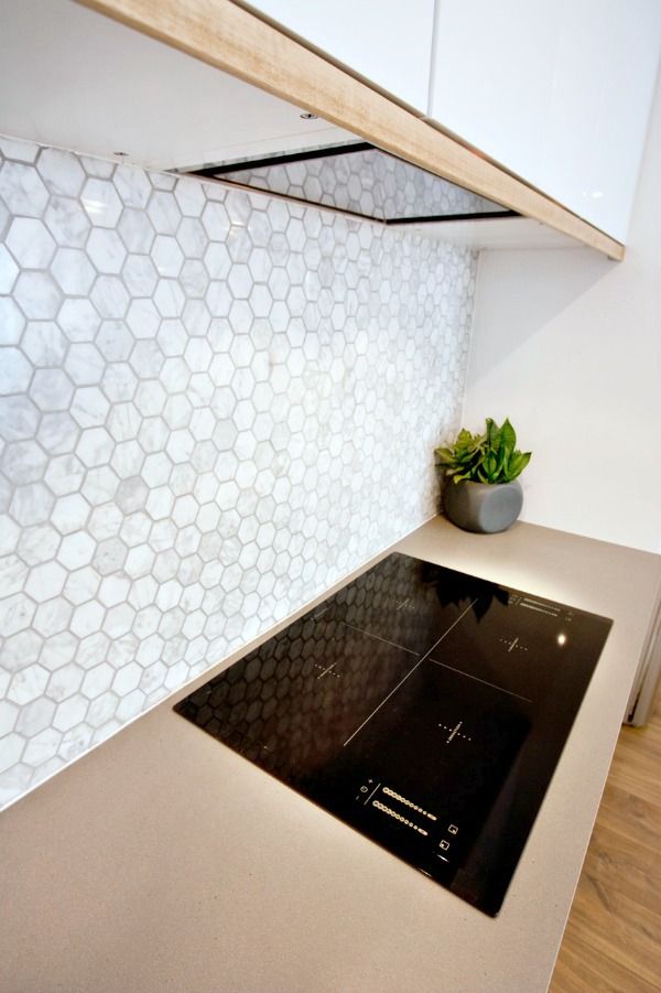 Malla Decorativa Hexagonal Mármol Blanco - Oniko Stone