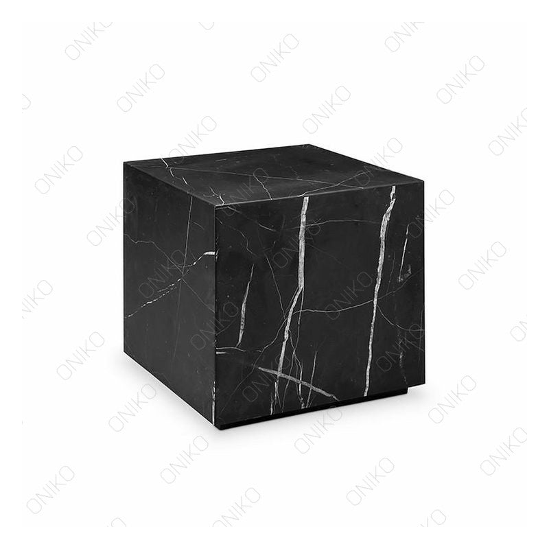 Mesa Cubo Mármol Negro - Oniko Stone