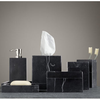 Set de accesorios de baño 7 piezas mármol negro – Oniko Stone