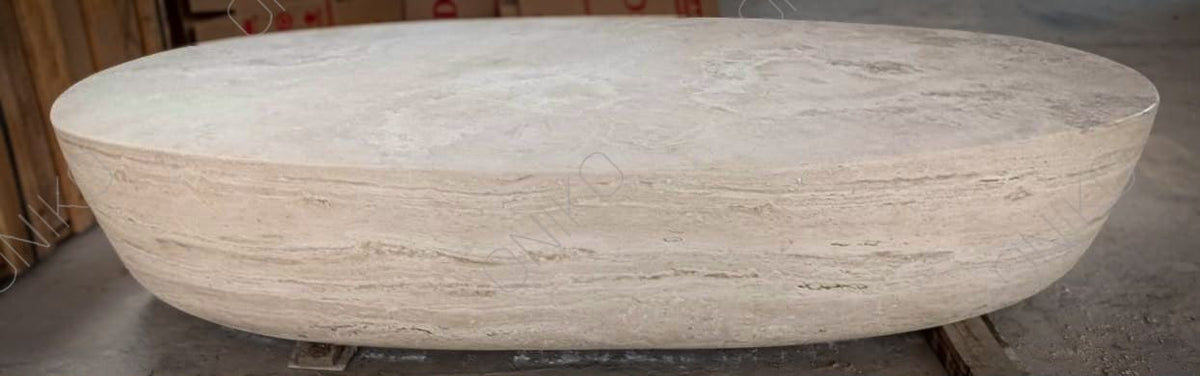 Mesa de Centro Travertino Romano Modelo Nazca